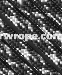 E. L. Wood Braiding Co. Paracord 550 - Black & White Camo (Zebra) #149