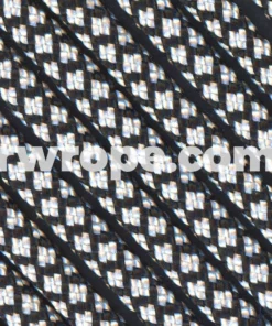 E. L. Wood Braiding Co. Paracord 550 - Silver Diamonds #167