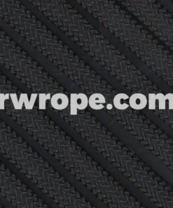 E. L. Wood Braiding Co. 650 Paracord Flat Coreless - Black #2