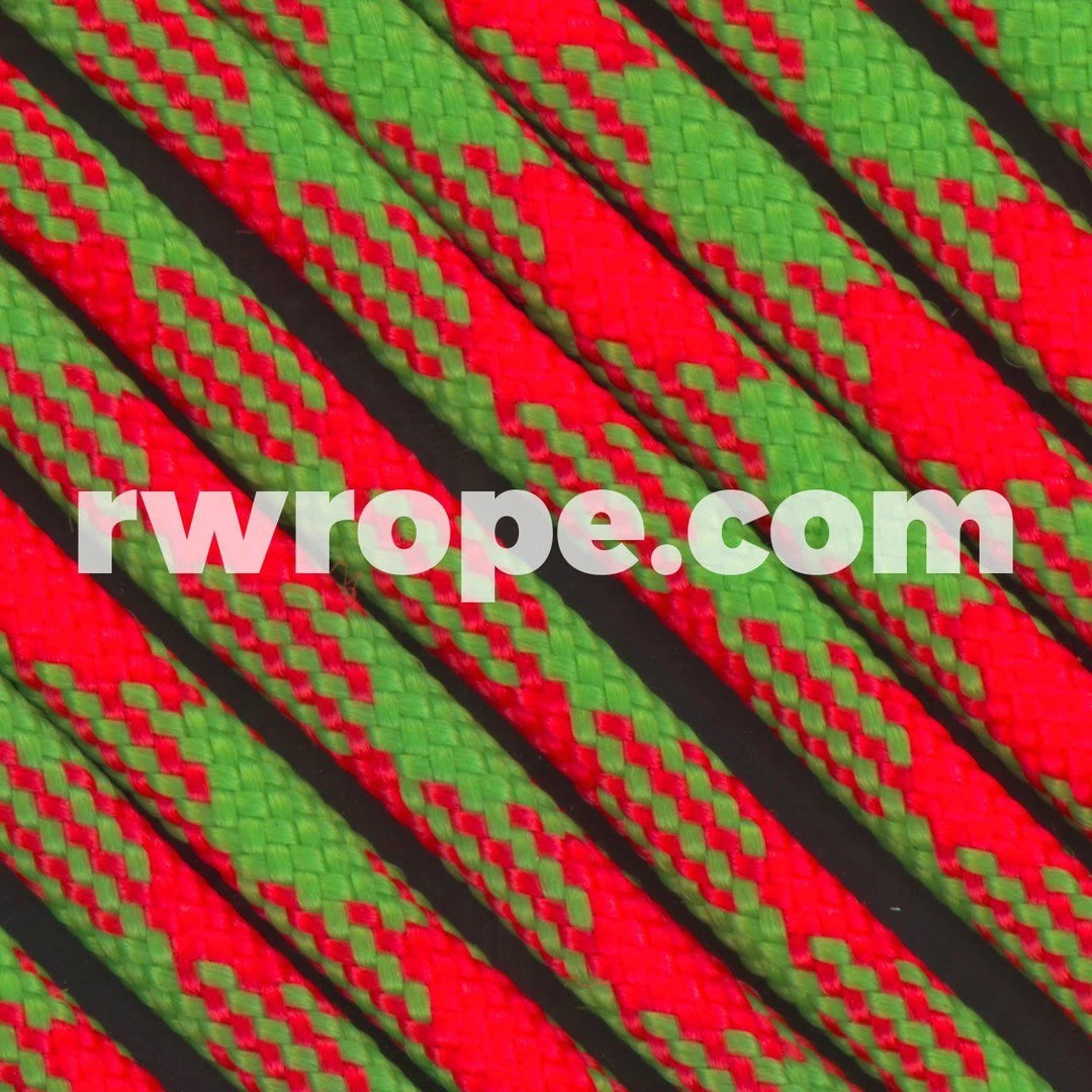 E. L. Wood Braiding Co. Paracord 550 - Neon Orange / Neon Green 50/50 #209 1 E. L. Wood Braiding Co. Paracord 550 - Neon Orange / Neon Green 50/50 #209