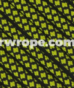E. L. Wood Braiding Co. Paracord 550 - Neon Yellow Diamonds #223