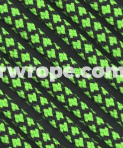 E. L. Wood Braiding Co. Paracord 550 - Neon Green Diamonds #226