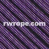 E. L. Wood Braiding Co. Paracord 550 - Acid Purple Silver Grey Stripes #237