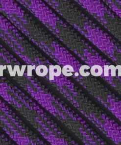 E. L. Wood Braiding Co. Paracord 550 - Barney Goes Brite Goth #241