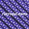 E. L. Wood Braiding Co. Paracord 550 - Electric Blue / Grey Diamonds #274