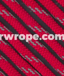 E. L. Wood Braiding Co. Paracord 550 - Imperial Red With Reflective Fleck #28R