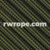 E. L. Wood Braiding Co. Paracord 550 - Moss And Black Stripe #301