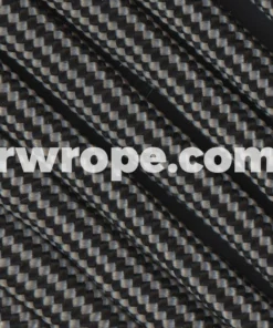 E. L. Wood Braiding Co. Paracord 550 - Silver Grey And Black Stripe #333