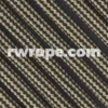 E. L. Wood Braiding Co. Paracord 550 - Tan 380 And Black Stripe #343