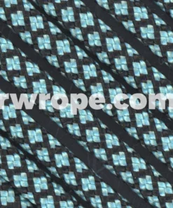 E. L. Wood Braiding Co. Paracord 550 - Turquoise Diamonds #347