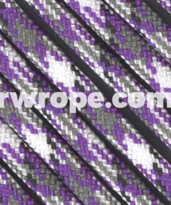 E. L. Wood Braiding Co. Paracord 550 - Purple Passion Camo #59