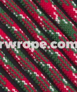 E. L. Wood Braiding Co. Paracord 550 - Holly Jolly #69