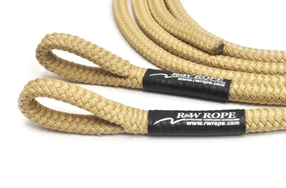 R&W Rope Sail Ties - Hollow Core Braid - Tan