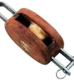 Davey & Company LTD Wooden Single Blocks With Roller Bearings