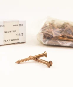 Davey & Company LTD Silicon Bronze Wood Screws - Slotted Head