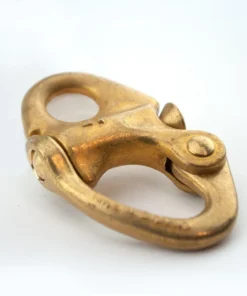 Davey & Company LTD Davey & Company Brass Snap Shackle - Fixed Eye